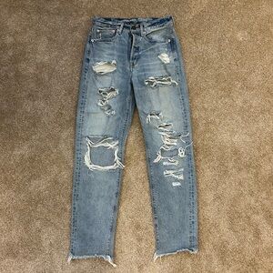 American Eagle Blue Ripped Jeans